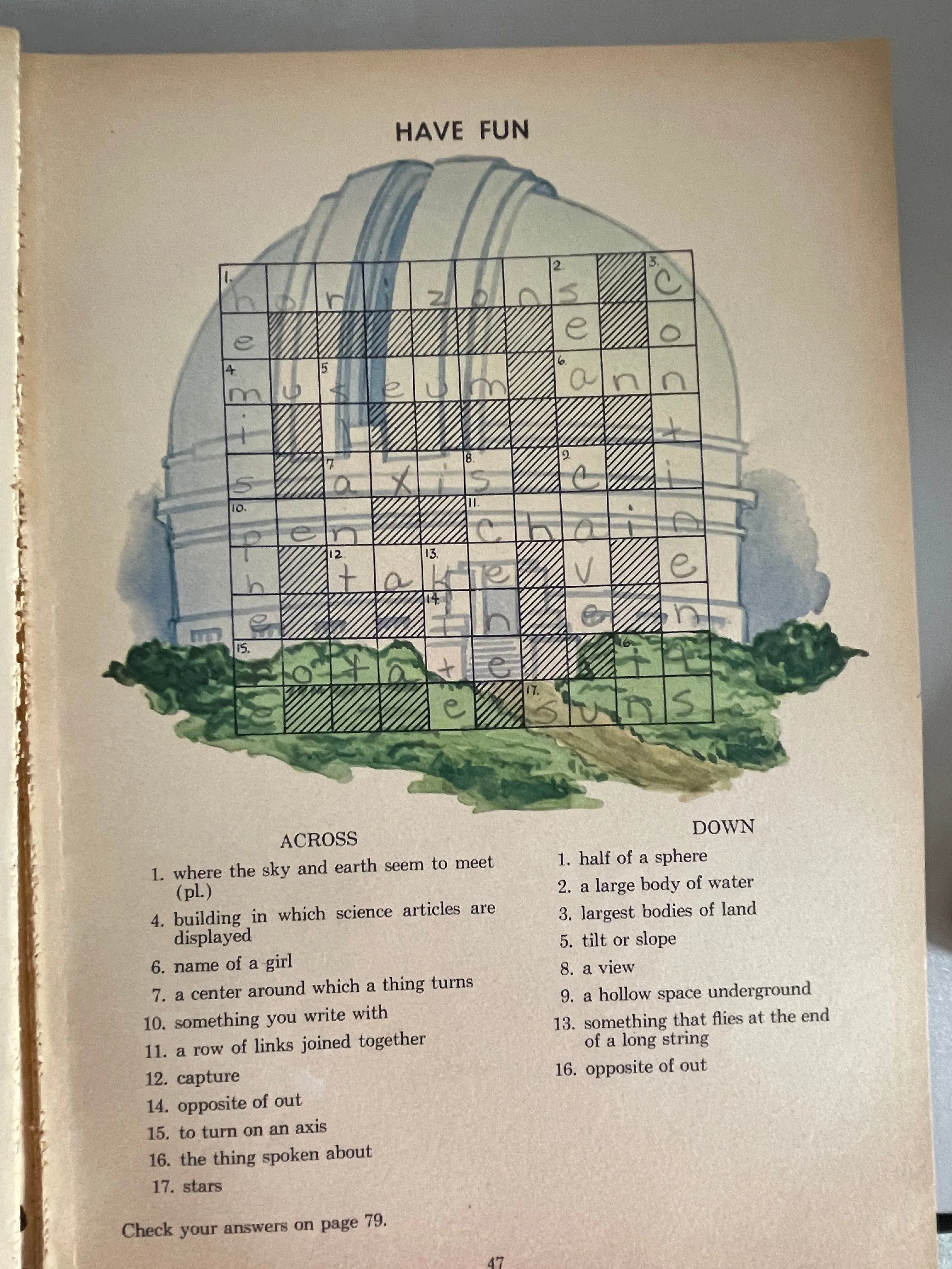 € Vintage 1963  Help Yourself Series Adventure On Our Earth Activity Workbook Text Book