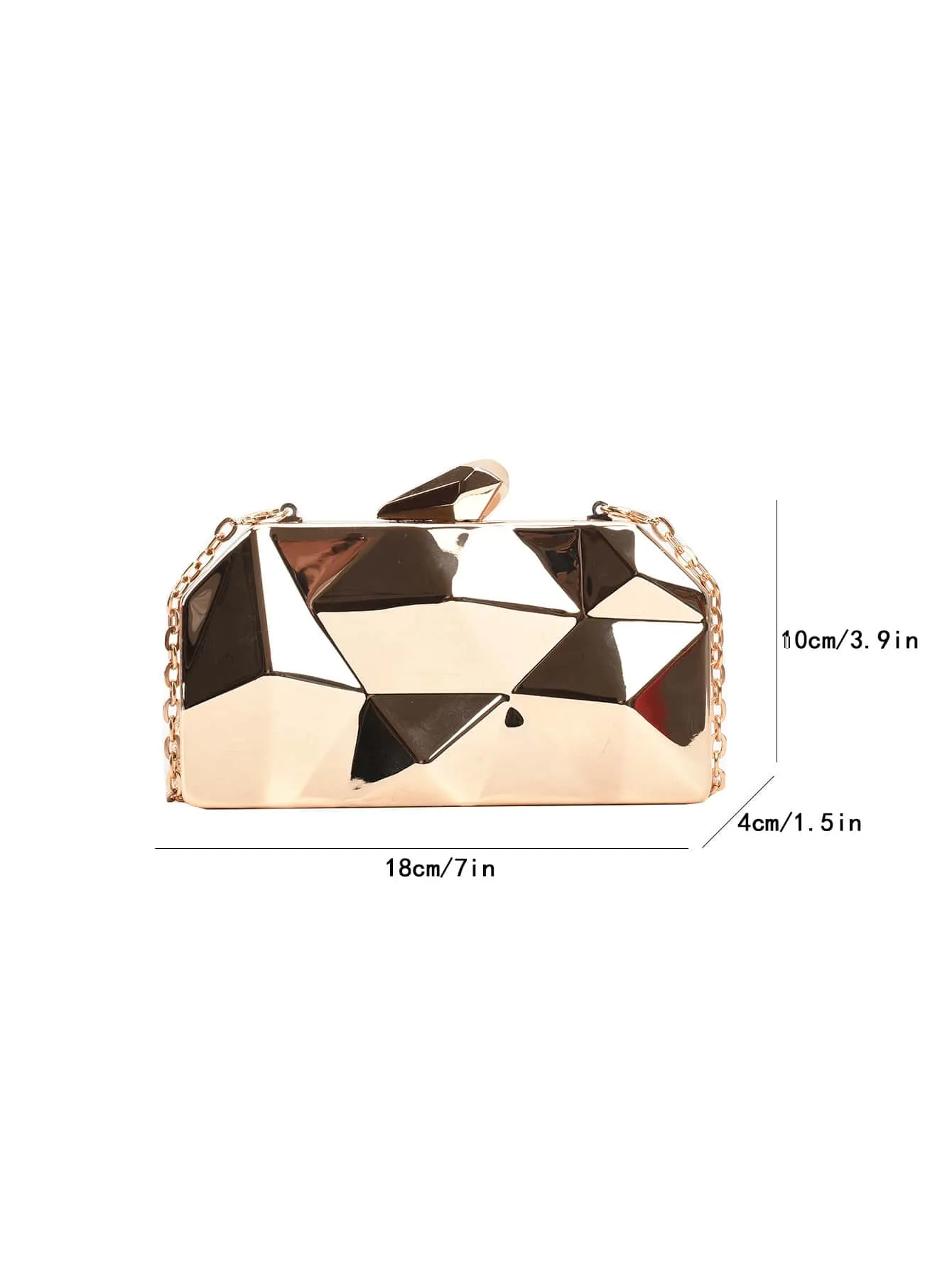 2024 New Fashion Diamond Iron Box Evening Bag