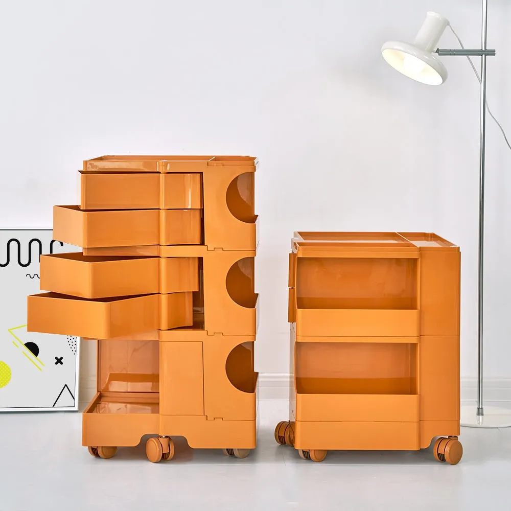 3 Tier Bedside Table Organizer Orange