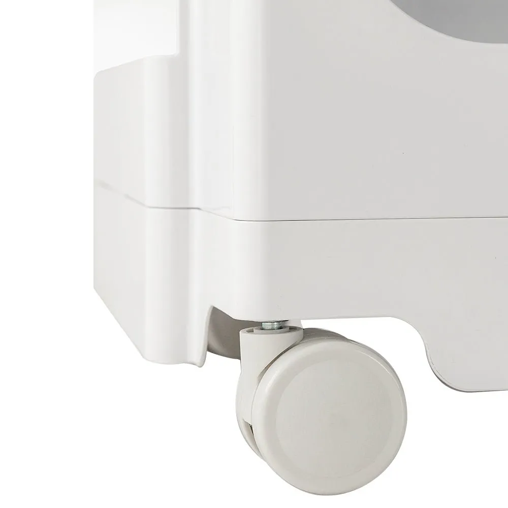 3 Tier Bedside Table Organizer White