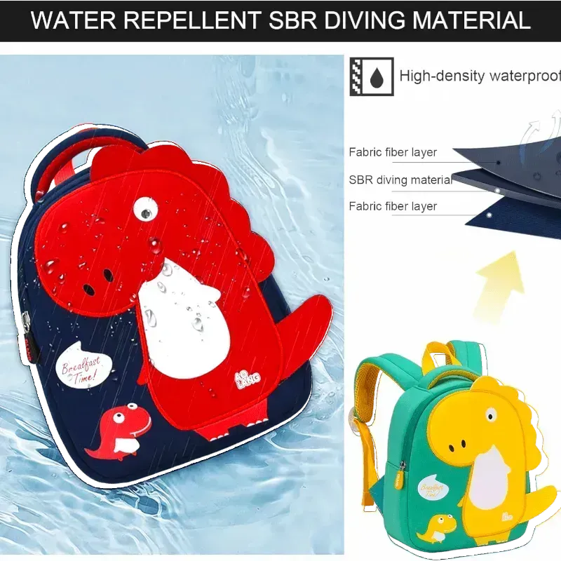 3D Dinosaur Kindergarten Kids Backpack