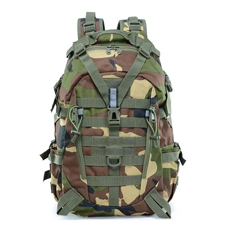 40 Liters Hiking Tactical Backpack Men Outdoor Sport Travel Rucksack Molle Bag Hunting Hiking Backpack Reflector Duffle Bag