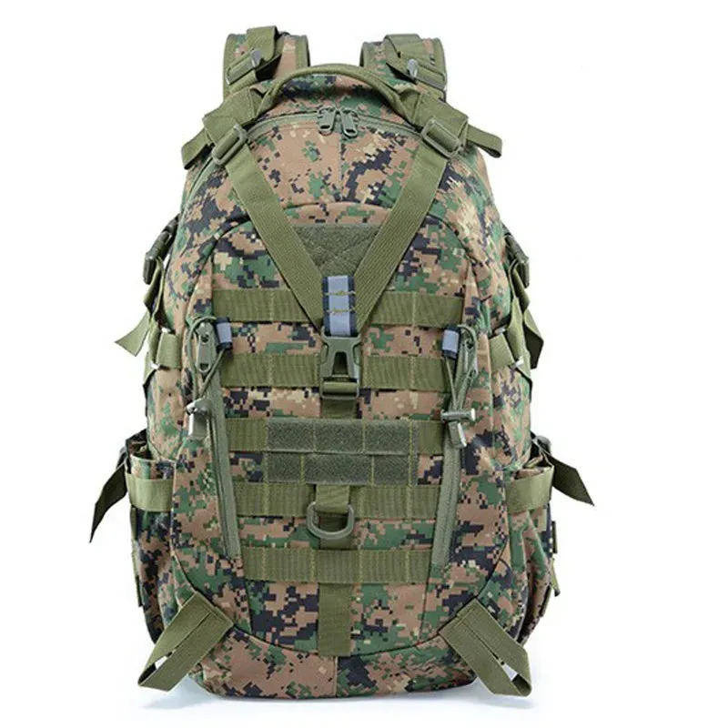 40 Liters Hiking Tactical Backpack Men Outdoor Sport Travel Rucksack Molle Bag Hunting Hiking Backpack Reflector Duffle Bag