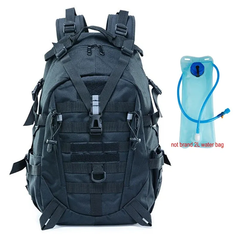 40 Liters Hiking Tactical Backpack Men Outdoor Sport Travel Rucksack Molle Bag Hunting Hiking Backpack Reflector Duffle Bag