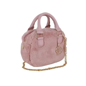 ABE Rose Pink Faux Fur Handbag
