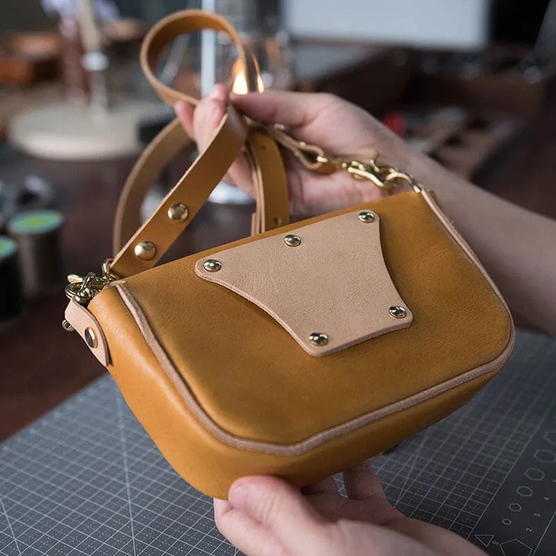 BABYLON™ Copper Clasp Saddle Bag DIY Leather Kit