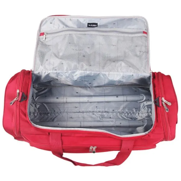 Bag Flight Rolling Duffle Red Bag 76cm