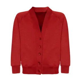 Barling Magna Primary Academy  | Red Sweatshirt Cardigan with School Logo