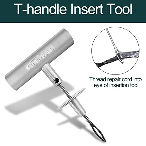 BETOOLL Universal Tire Repair Kit, Heavy Duty Sets of 2-24pcs Emergency Tire Plug Kit, for car Motorcycle, Truck, ARB，ATV, Tractor, RV, SUV, Trailer