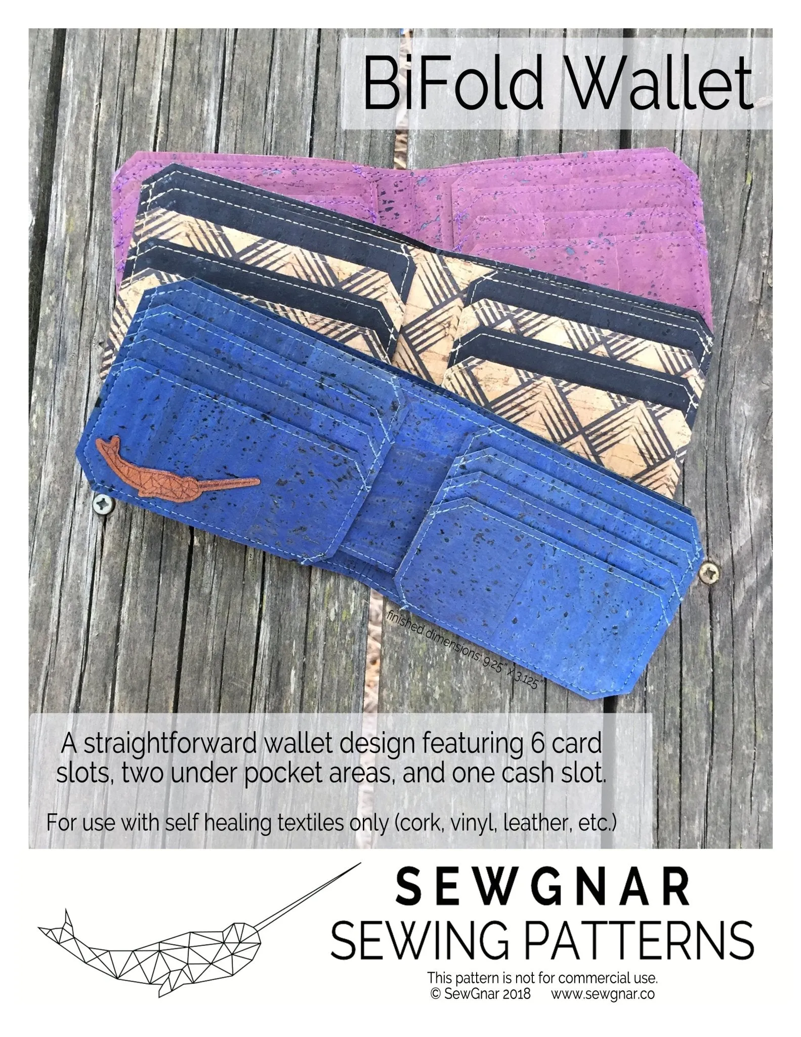 BiFold Wallet (Paper Pattern) by SewGnar