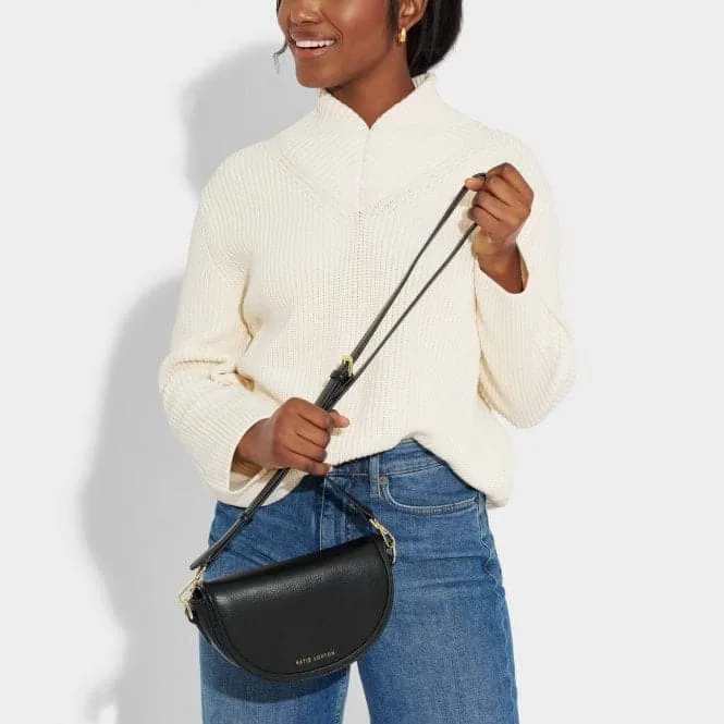 Black Cleo Mini Saddle Saddle Bag KLB2838