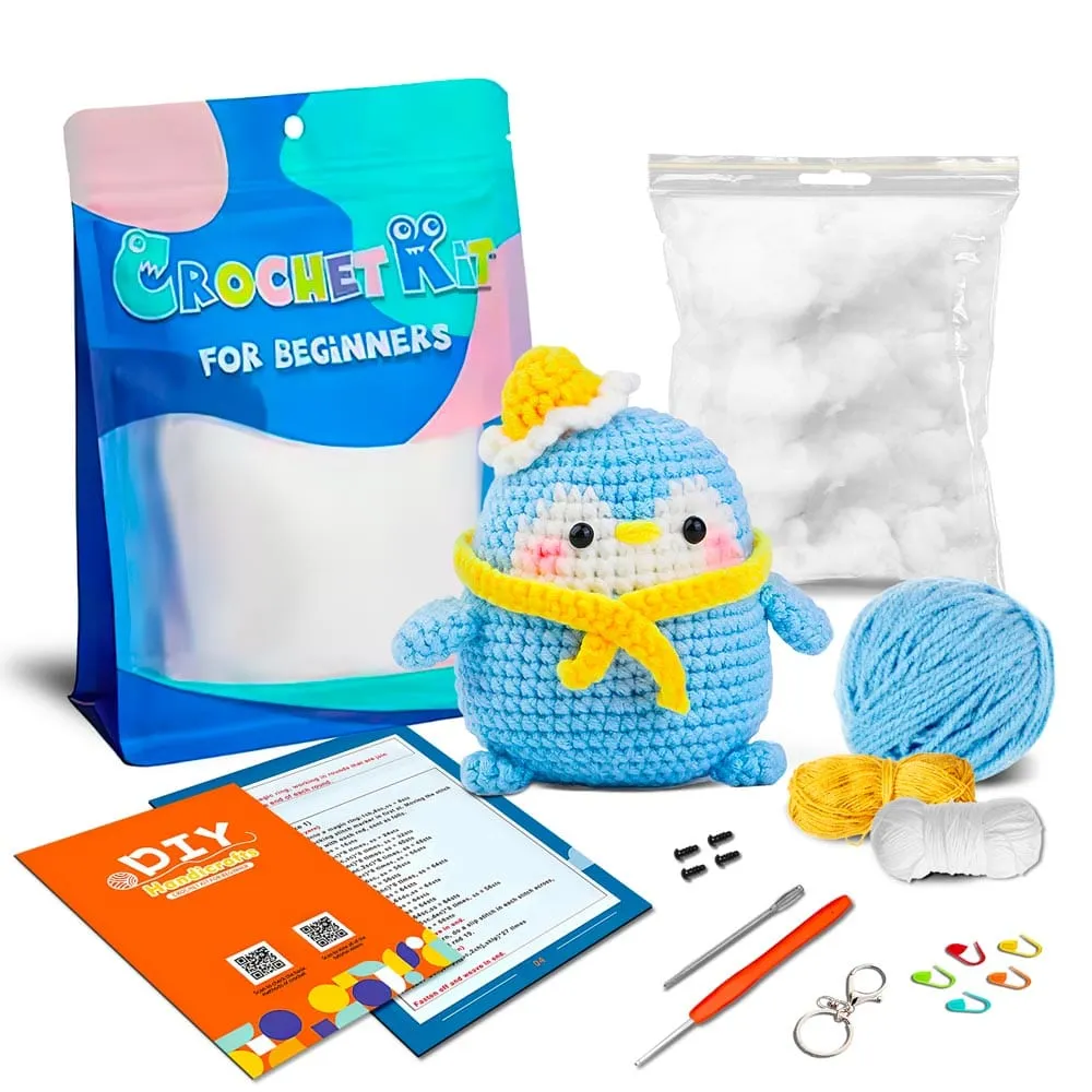 Blue Penguin - Crochet Kit