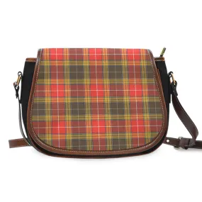 Buchanan Old Set Weathered Tartan Saddle Bag