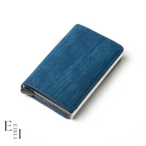 Card Holder & Wallet, Made Of Alloy, Blue