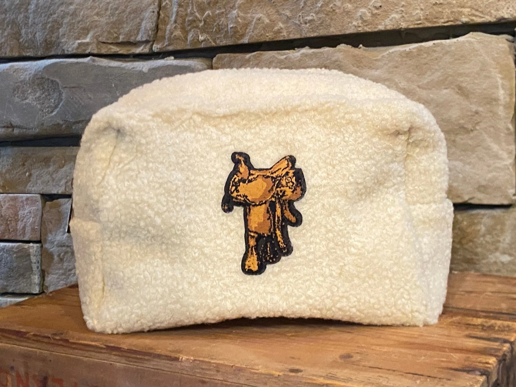 Chenille Saddle Patch Travel Bag