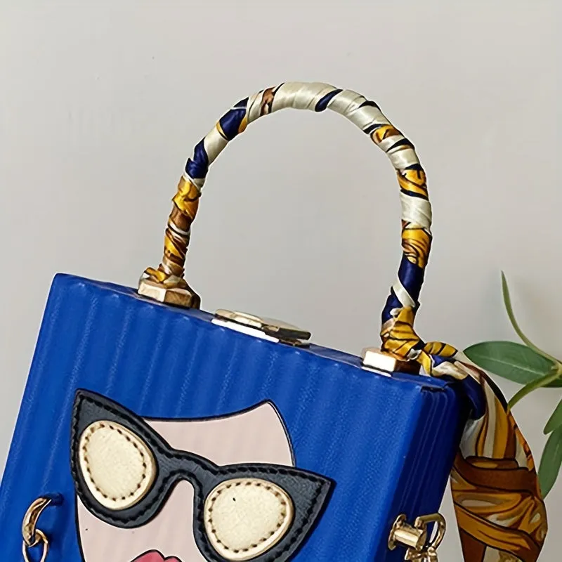 Chic Metal Chain Crossbody Mini Womens Evening Bag