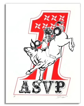China Cheerleader Silkscreen Print by ASVP