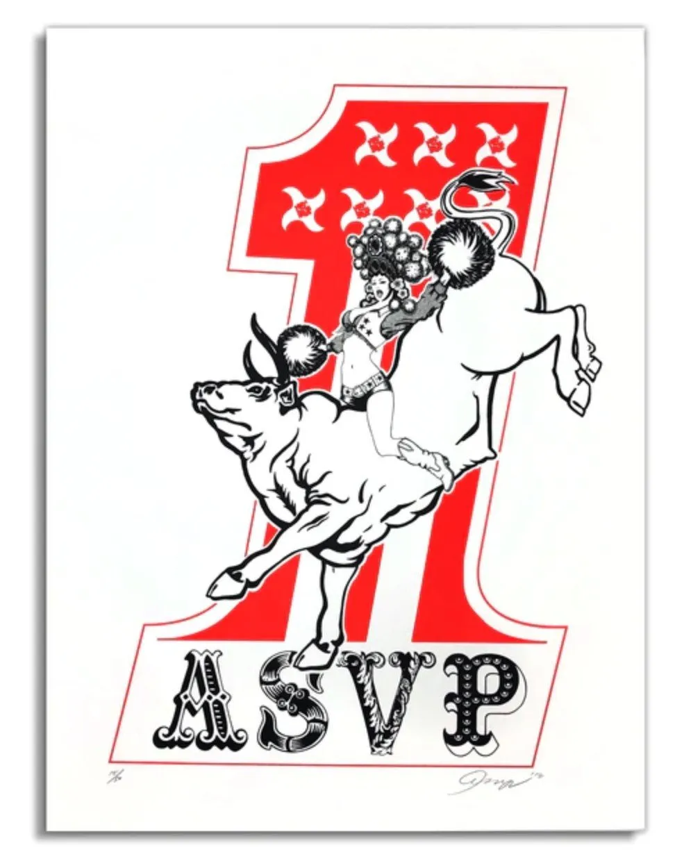 China Cheerleader Silkscreen Print by ASVP