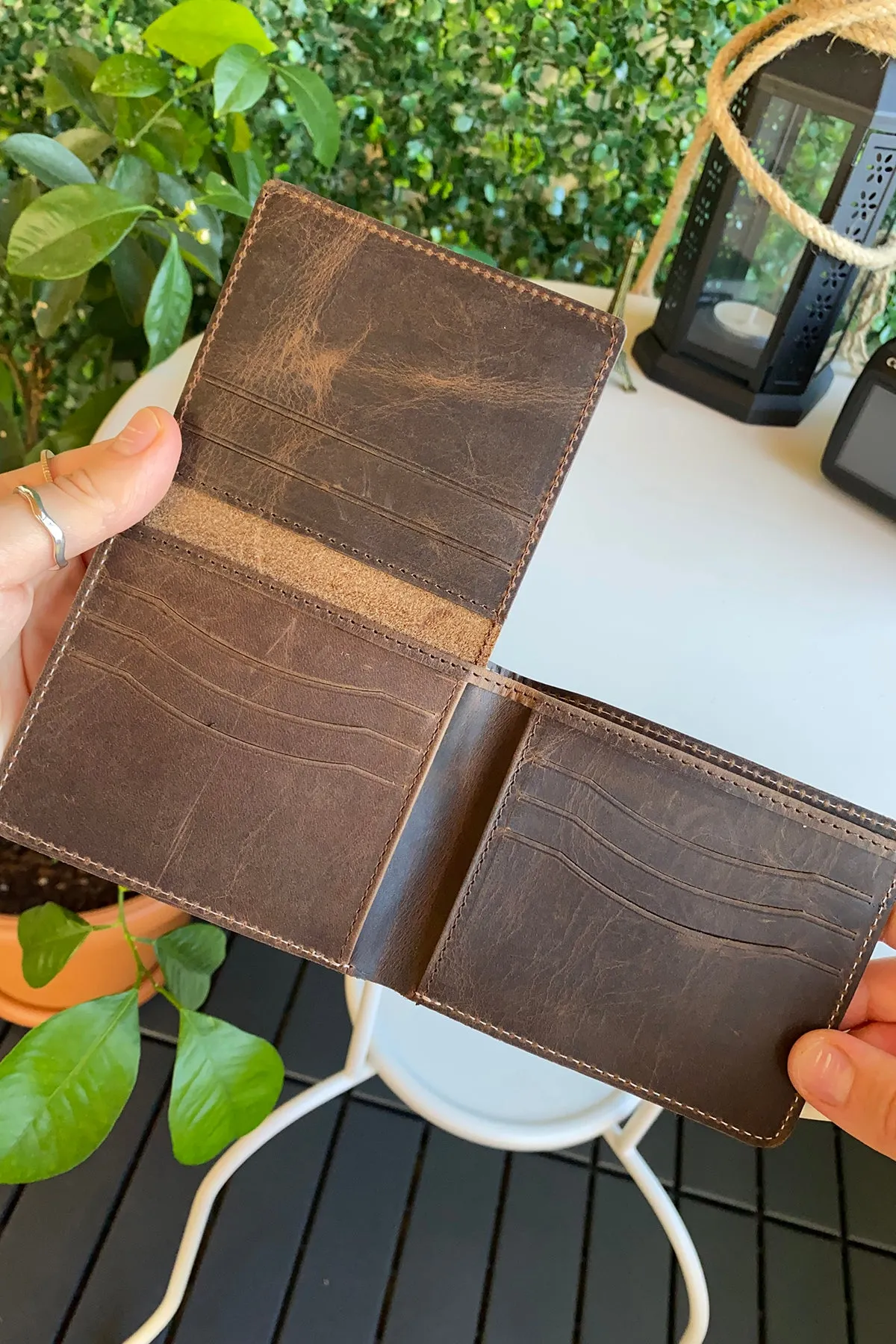 Cosmos - Genuine Leather Trifold Classic Men's Wallet