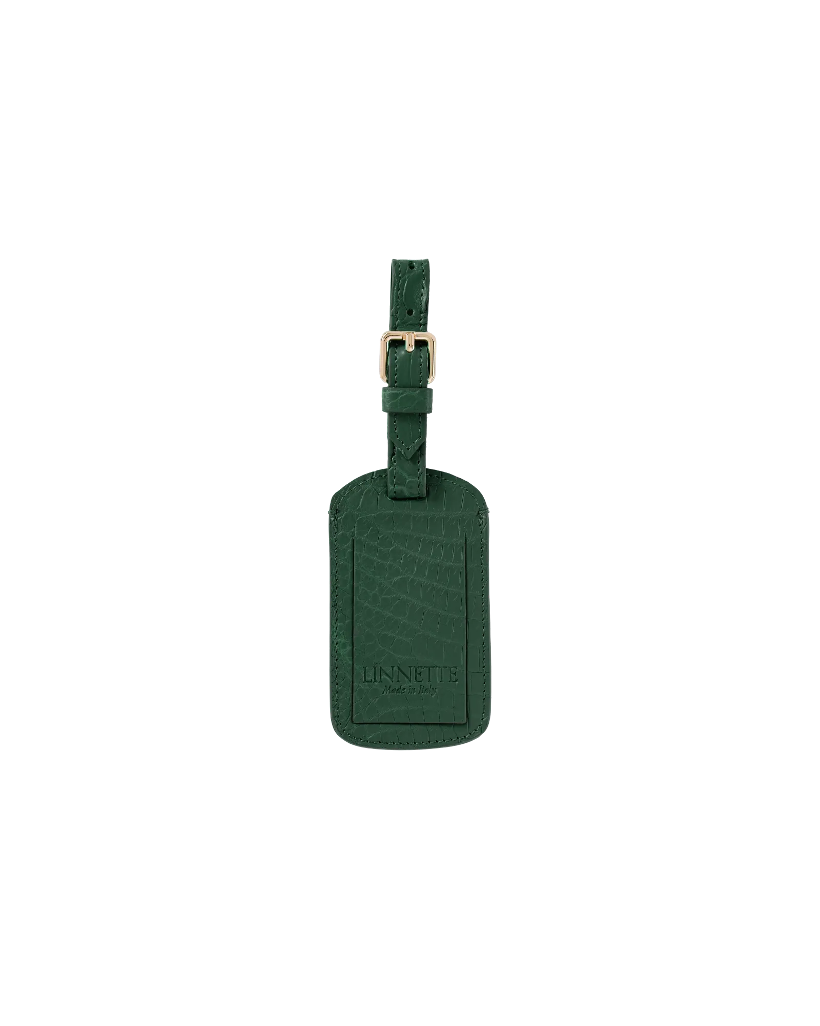 Crocodile Luggage Tag Forest Green