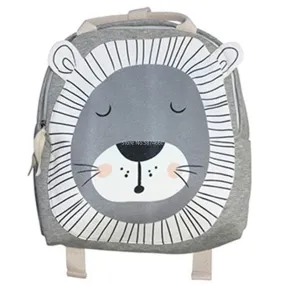 deanwangkt Children Backpack Animals Design Girl Boys Backpack Toddler Kids School Bag Kindergarten Cartoon Rabbit Butterfly lion print Bag
