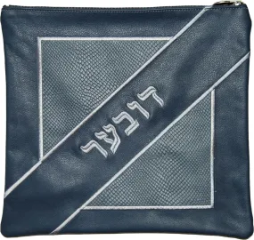 Diagonal Name with open square applique 405F-SM
