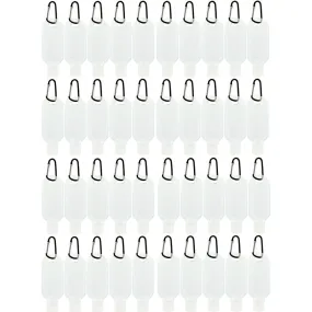 Ditzy Doll Travel Containers Black Hooks 40 Pack - Portable Storage Jars with Hooks for Organizing Travel Essentials
