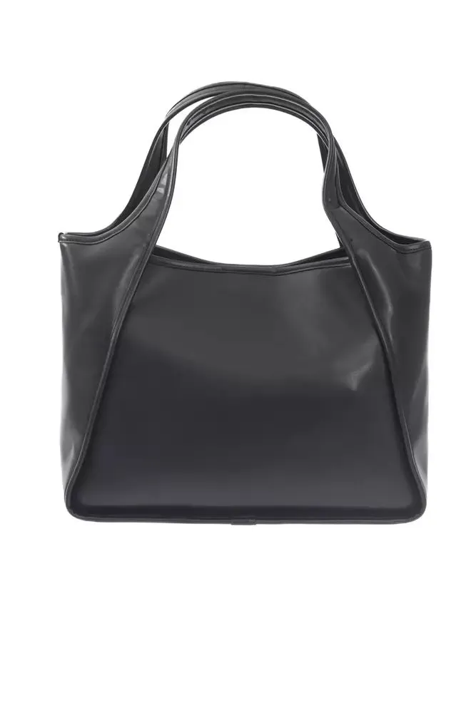 Elegant Black Magnetic Closure Handbag
