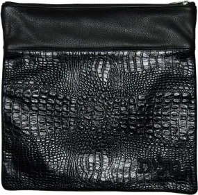 Exotic Croc Leather Tallis &amp; Tefillin Bag 640F-BK