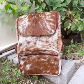 Exquisite Cowhide Leather Backpack Large Travel Backpack