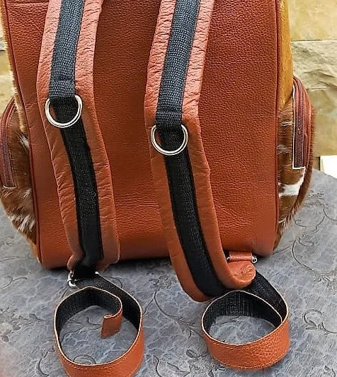 Exquisite Cowhide Leather Backpack Large Travel Backpack