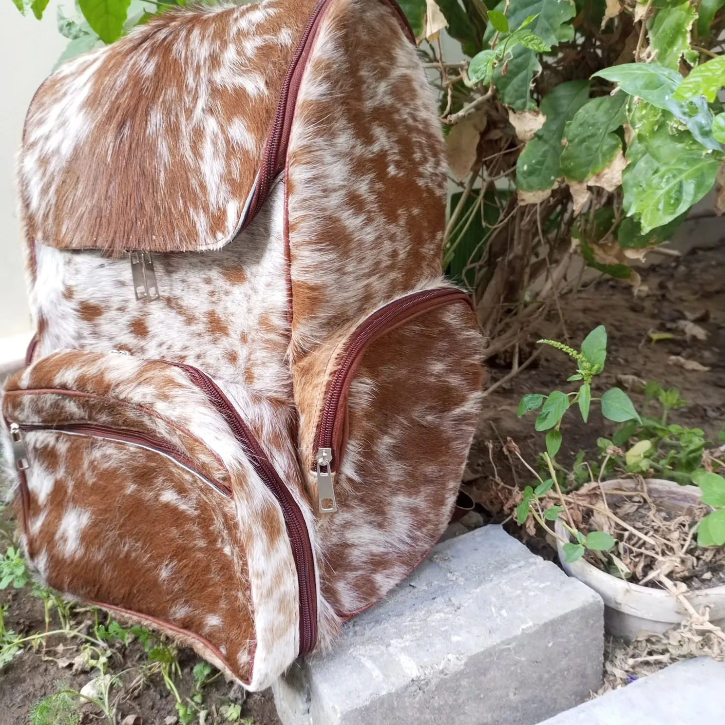 Exquisite Cowhide Leather Backpack Large Travel Backpack