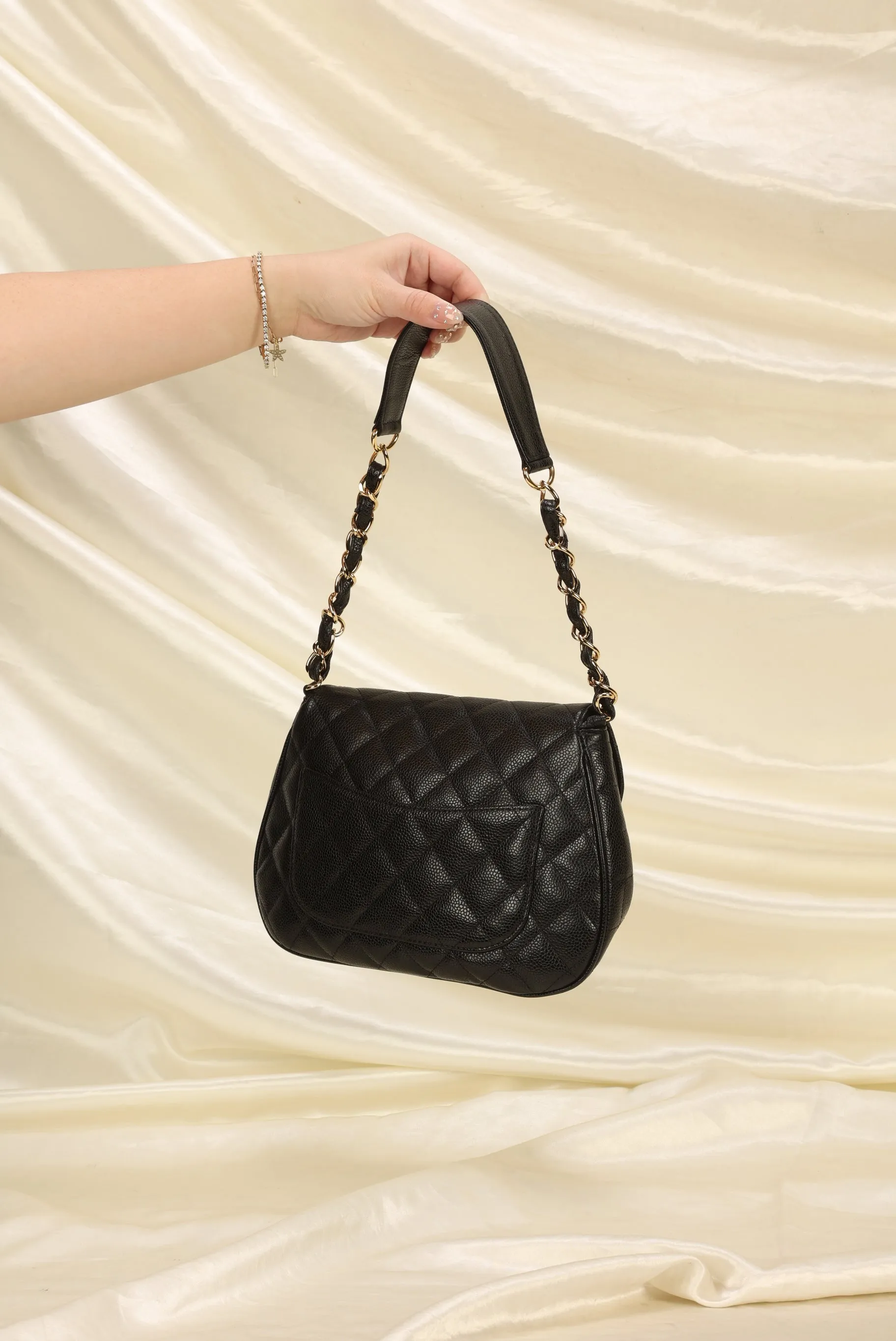Extremely Rare CL Caviar Shoulder Bag