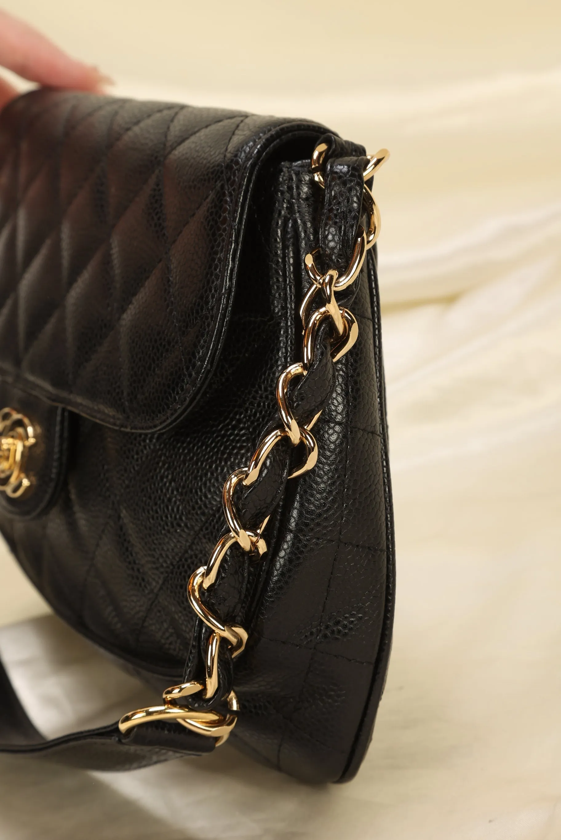 Extremely Rare CL Caviar Shoulder Bag