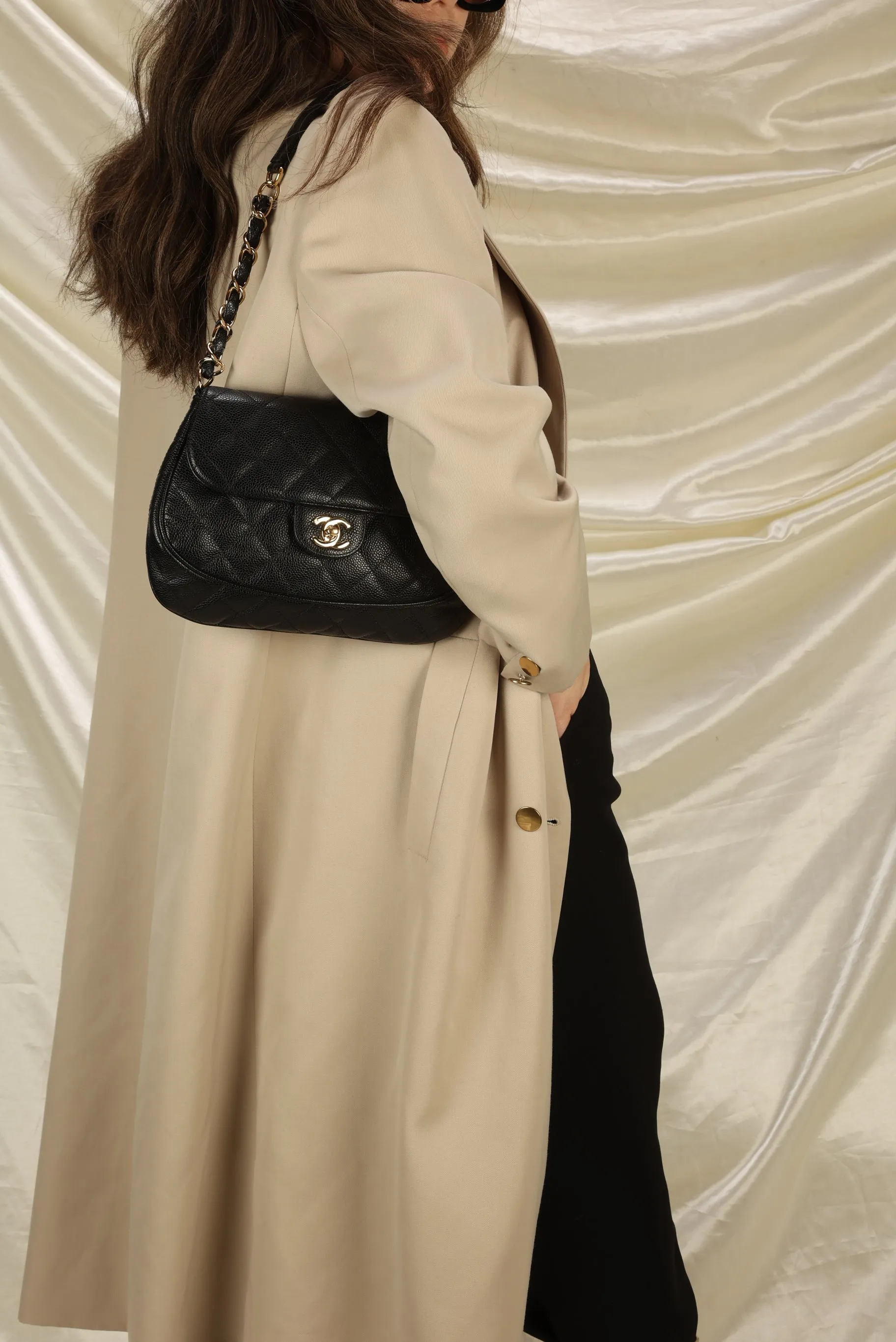 Extremely Rare CL Caviar Shoulder Bag