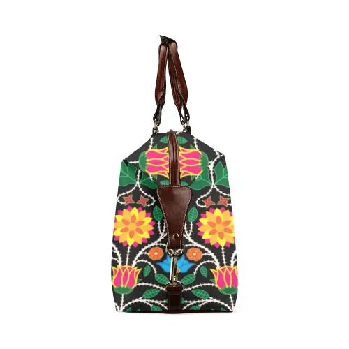 Floral Beadwork Four Clans Classic Travel Bag