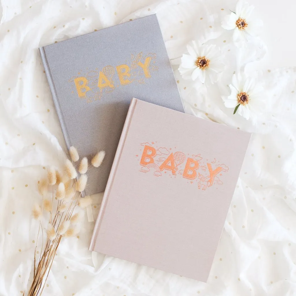 Fox and Fallow Boys Baby Book - Grey