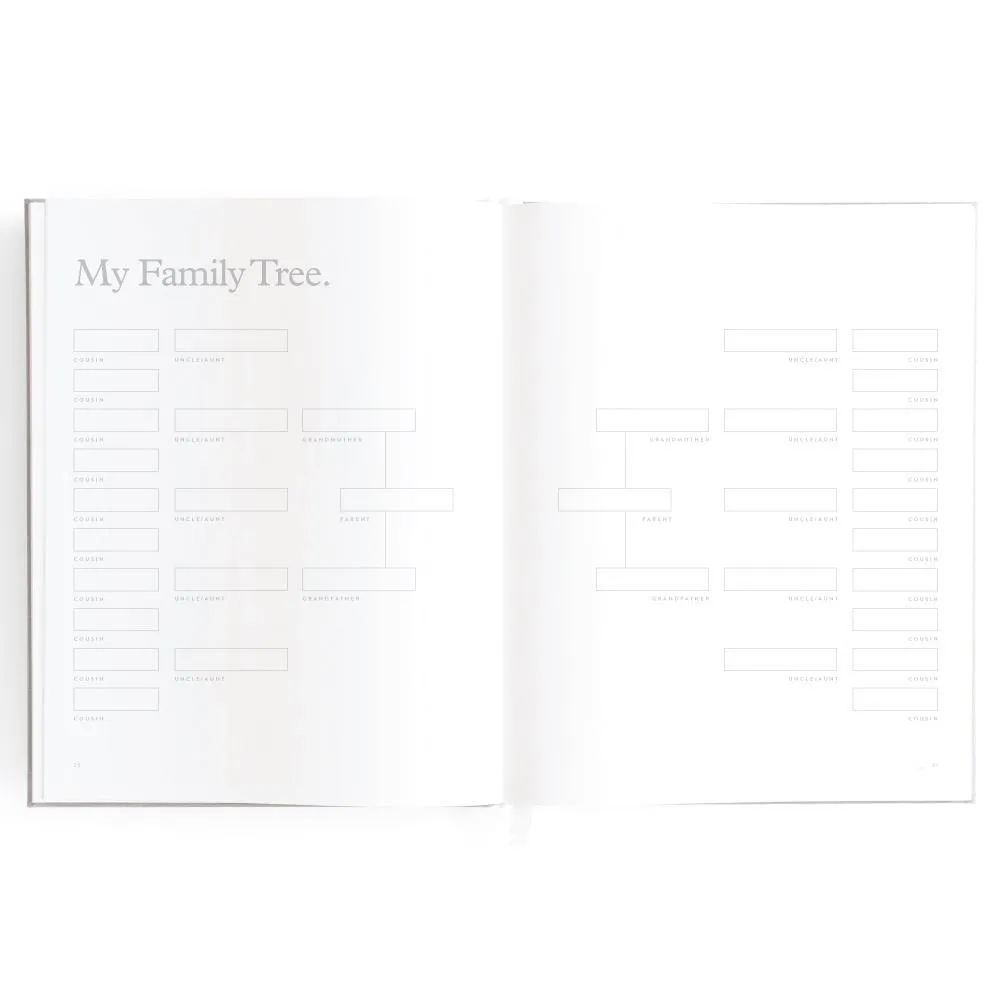 Fox and Fallow Boys Baby Book - Grey