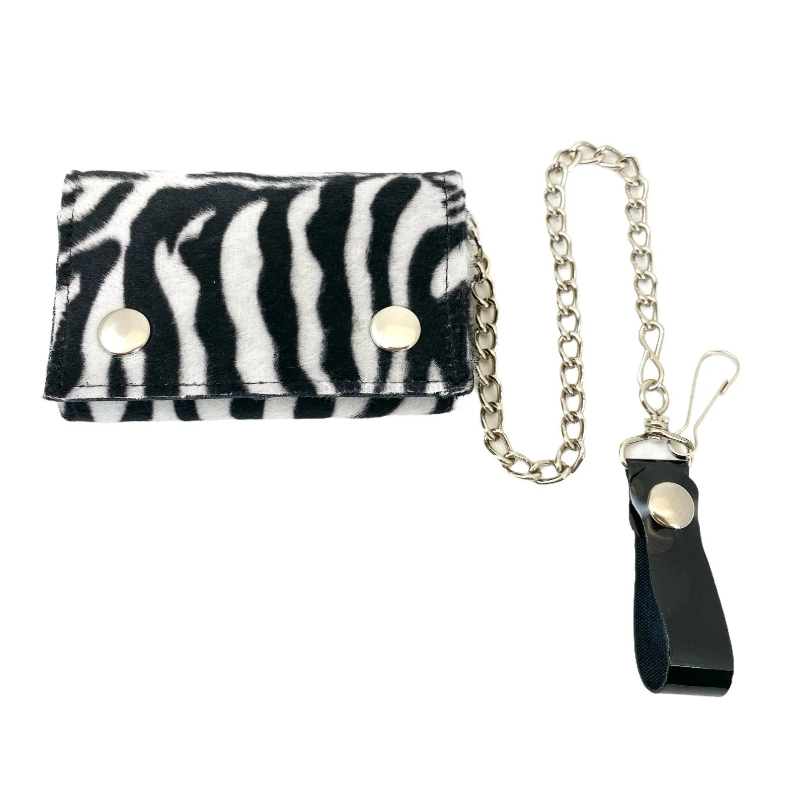 Fuzzy Assorted Leopard Trifold Wallet