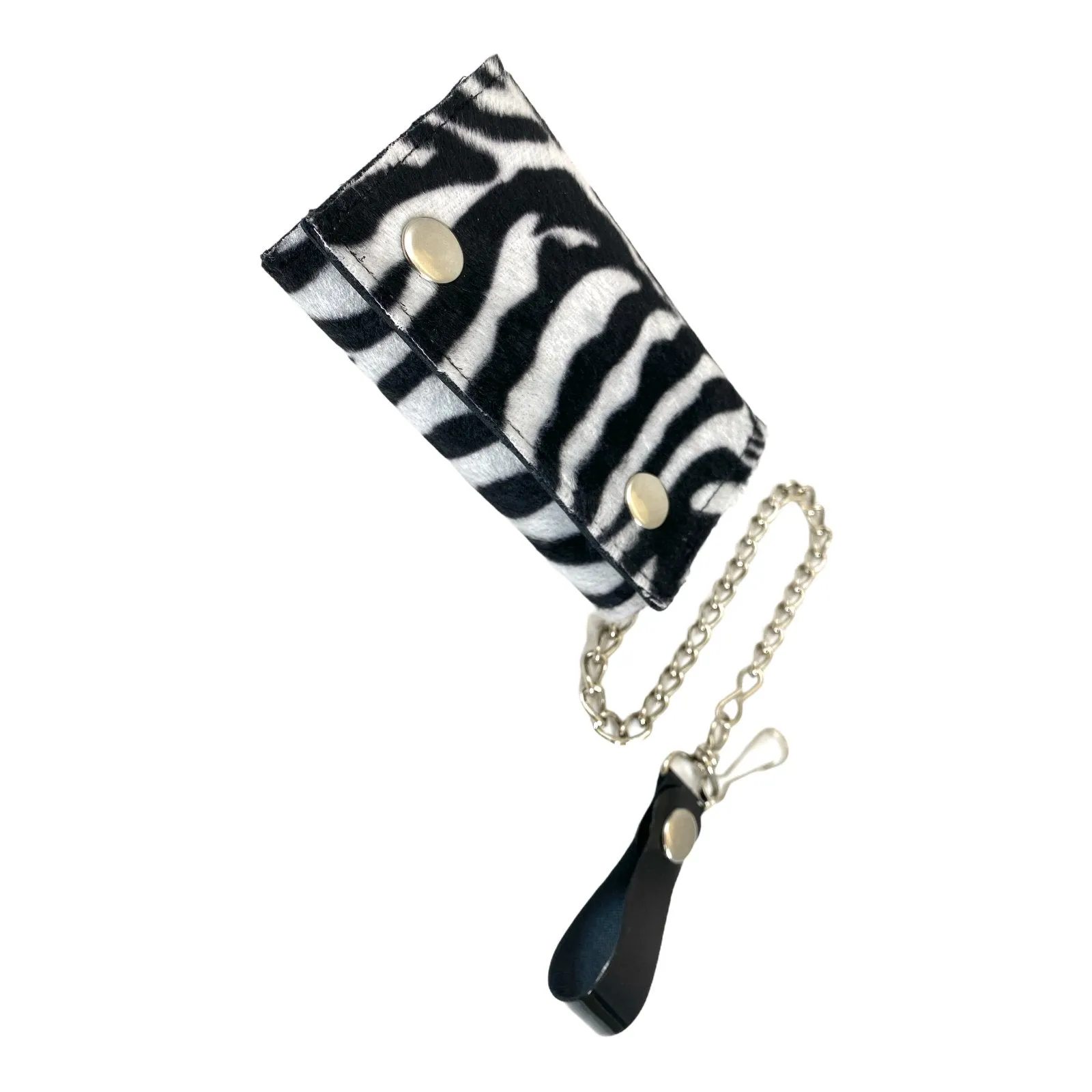 Fuzzy Assorted Leopard Trifold Wallet