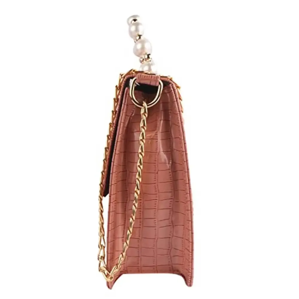 GM CREATIONS? Leatherette Formal Casual Stylish Shoulder Crossbody Side Sling Bags(MAROON)