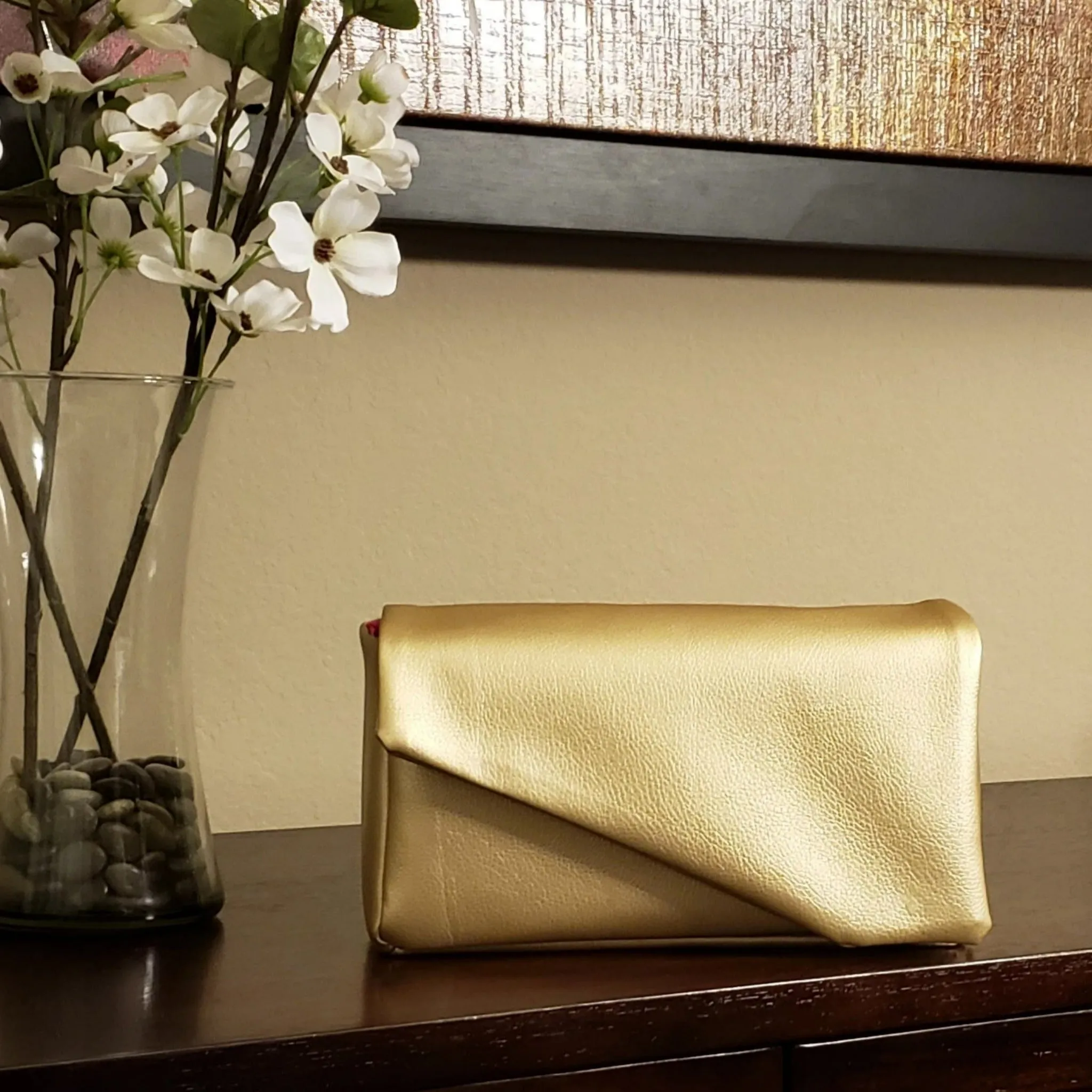 Golden Clutch Handbag Purse Digital PDF Pattern
