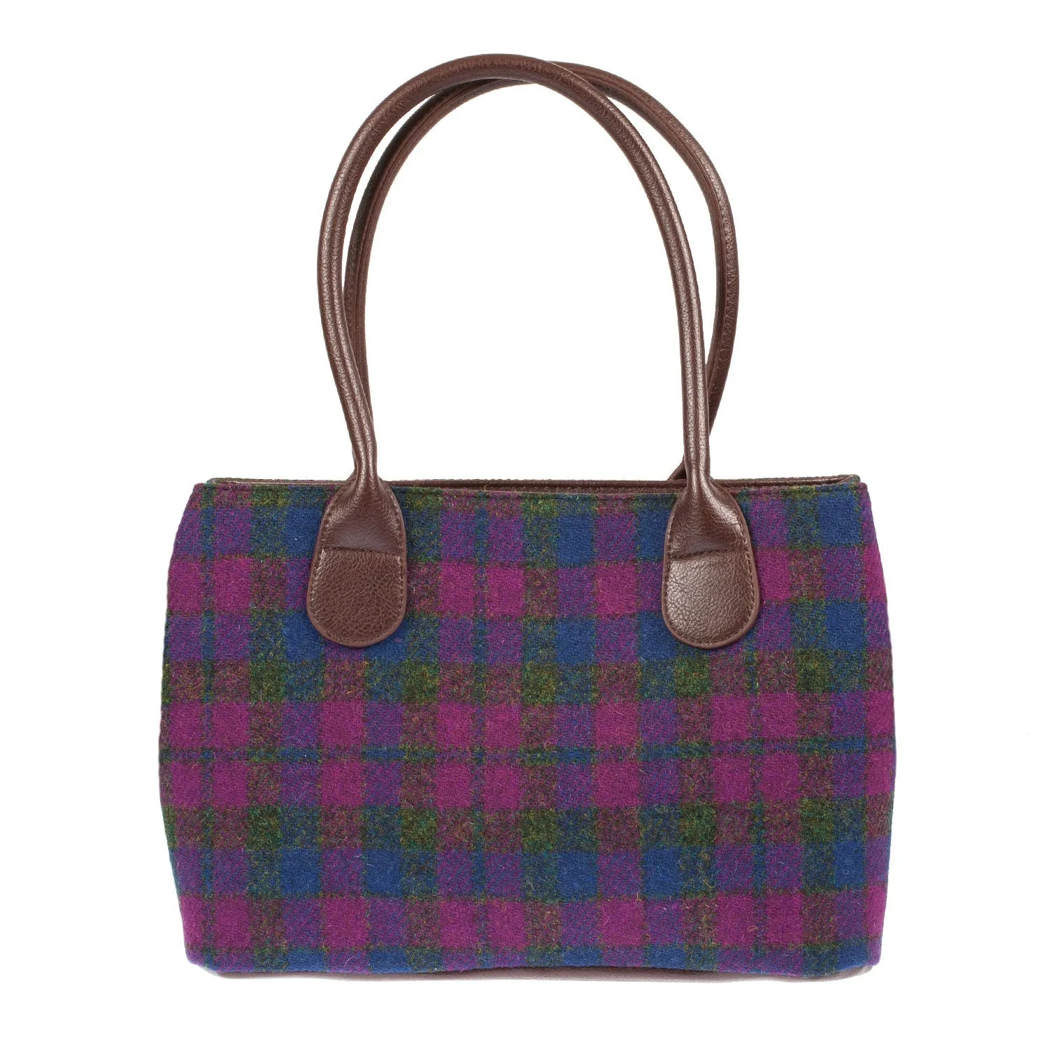 Harris Tweed Classic Handbag Heather Check