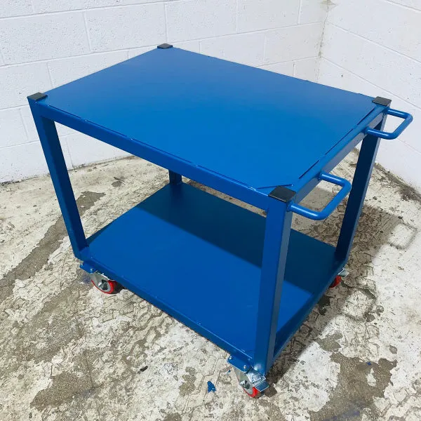 Heavy Duty Industrial 2 Tier Table Trolley With 750-1000KG SWL
