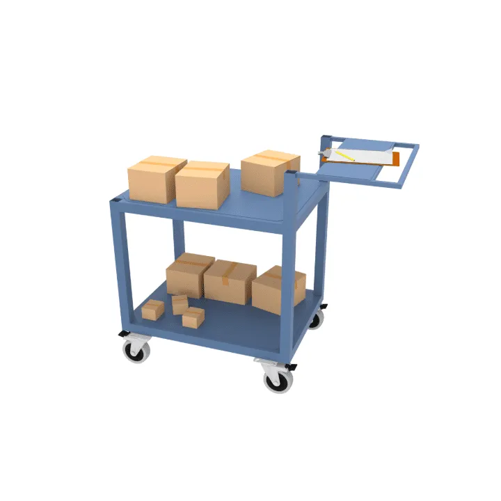 Heavy Duty Industrial 2 Tier Table Trolley With 750-1000KG SWL