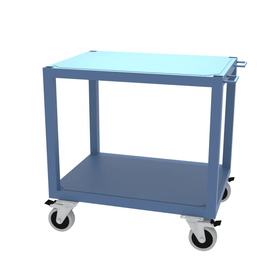 Heavy Duty Industrial 2 Tier Table Trolley With 750-1000KG SWL