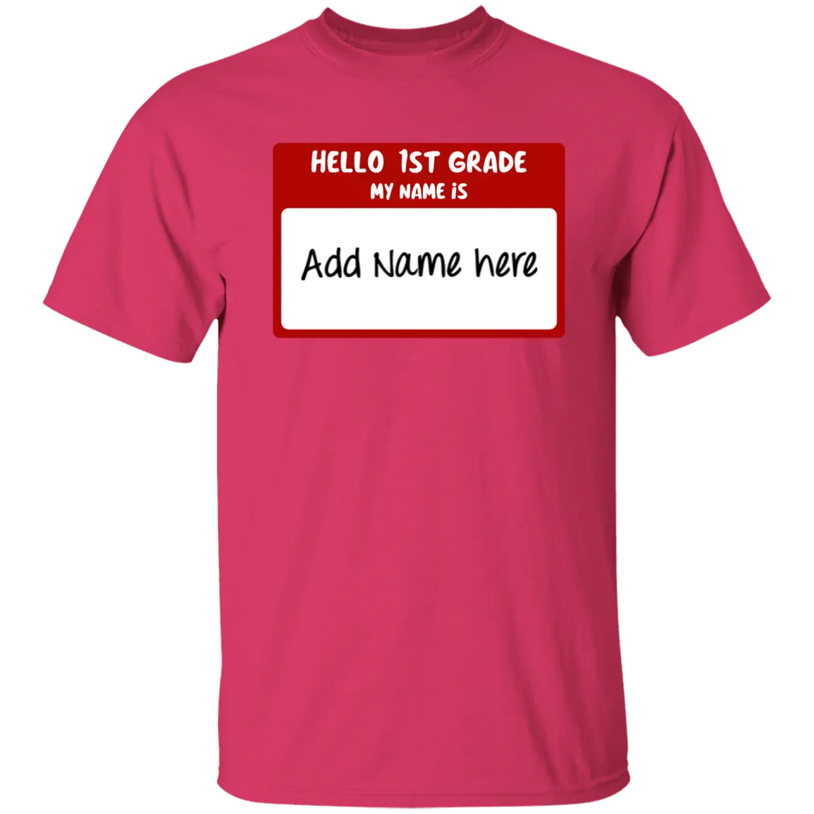 Hello 1st Grade Youth 100% Cotton T-Shirt