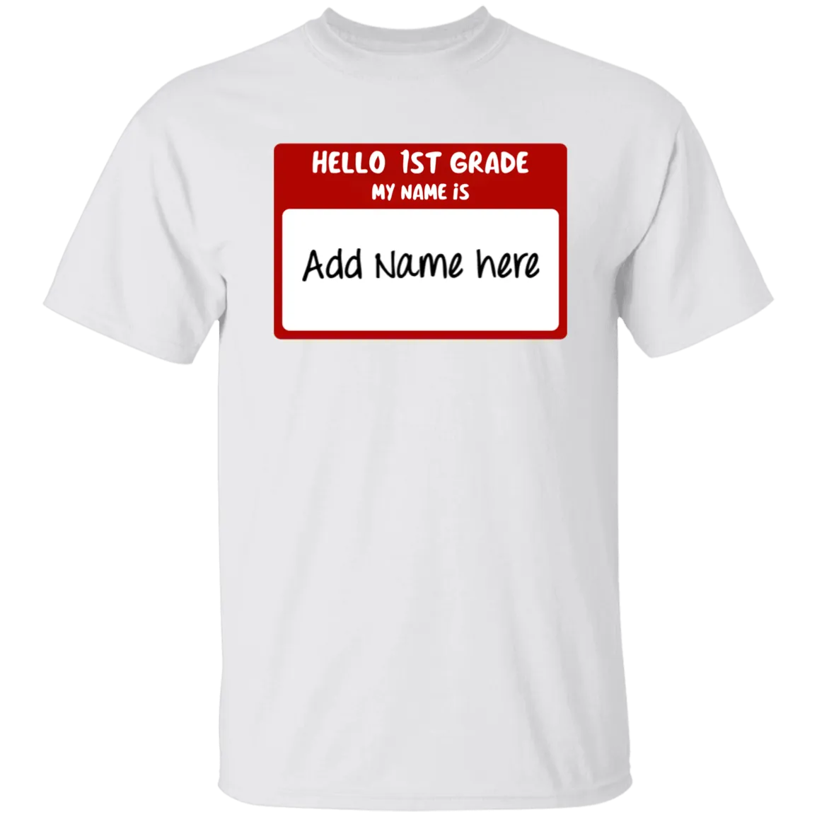 Hello 1st Grade Youth 100% Cotton T-Shirt
