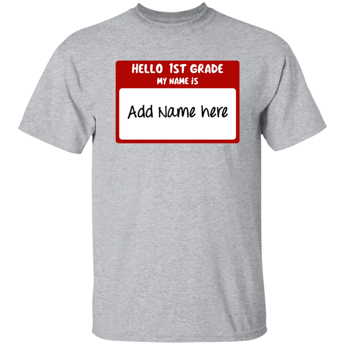 Hello 1st Grade Youth 100% Cotton T-Shirt