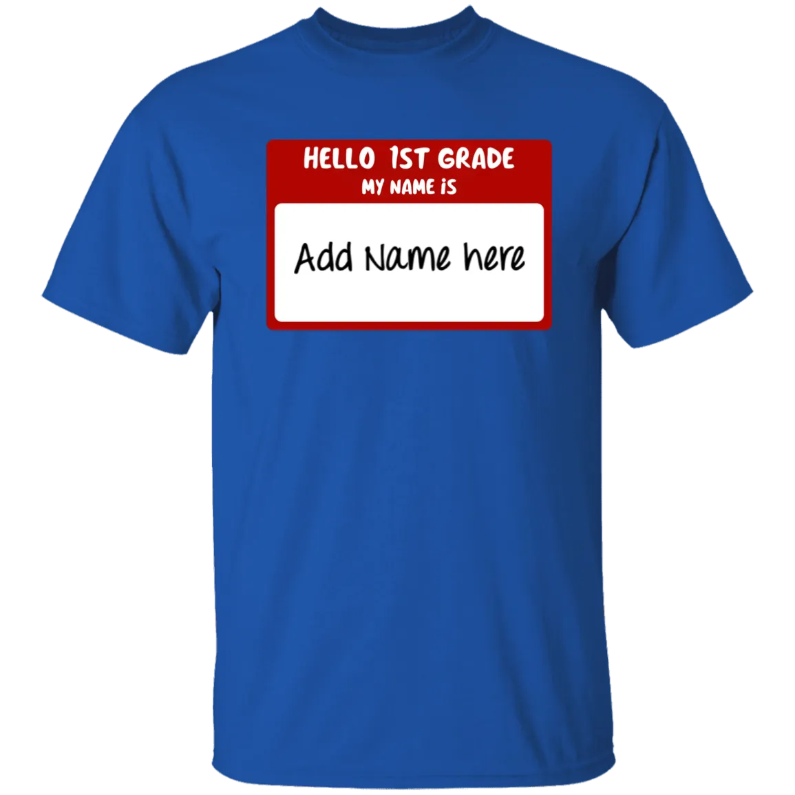 Hello 1st Grade Youth 100% Cotton T-Shirt